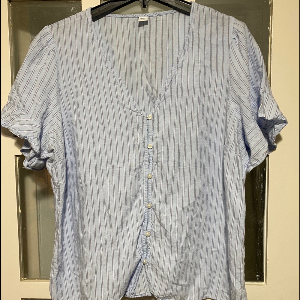 Blue stripped blouse